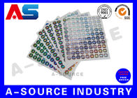 Beveiligde gedrukte zelfklevende stickers Etiketten Vinyl printing met serienummer 3d hologram sticker